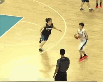 GIF趣图: 棒子的女篮也这么脏吗？和男足学的？